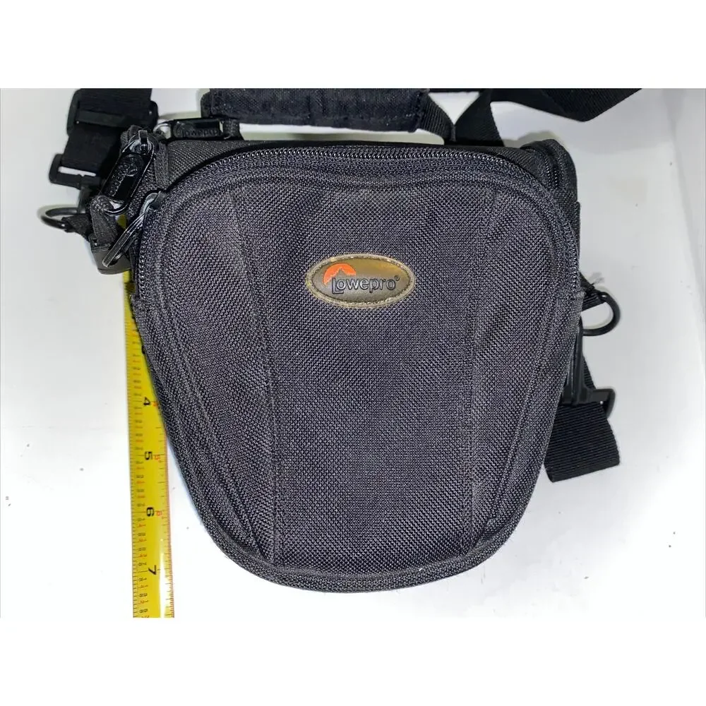 LOWEPRO TLZ MINI CAMERA CASE TOP LOADING BAG ZIPPERED POCKETS ADJUSTABLE STRAP